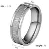 Kissmoon Trendy Classic Simple Stainless Steel Roman Digital Men Women Ring Cool Punk High Quality Jewelry Banquet Party Gifts
