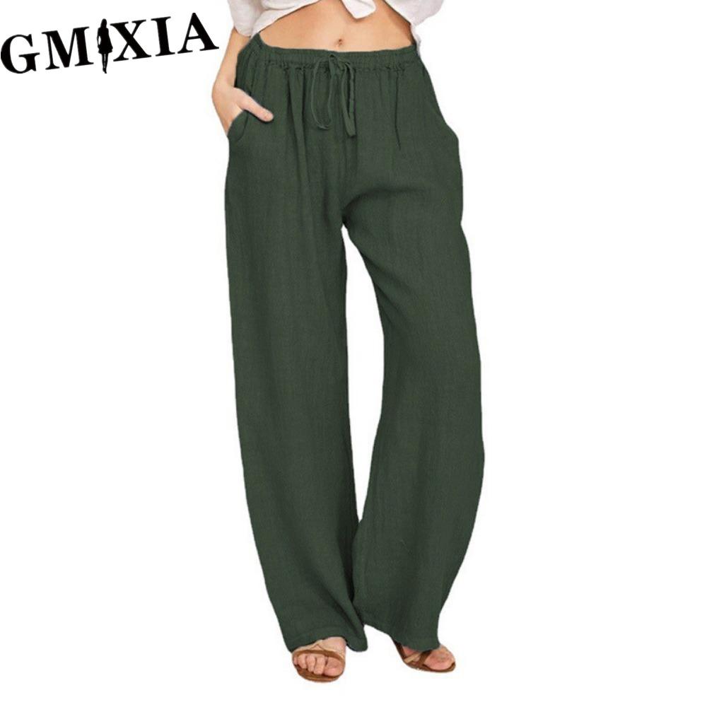 GMXIA 10Color Women's Fashion Casual Solid Color Print  Pants & Capris Trousers