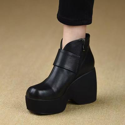 2026 New High Heels Women Ankle Boots Platform Fashion Shoes Winter Designer Woman Pumps Woman Chelsea Botas Dress Zapatos Mujer