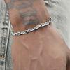 8MM Infinite Symbol Twill Ring Handmade Bracelet Hip Hop Men Stainless Steel Jewelry Fashion Party Gift