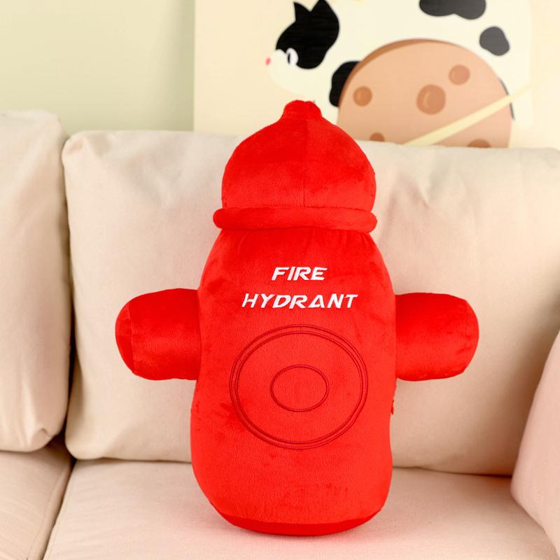 Kreative Simulations-Feuerhydranten-Spielzeugkissen Gefülltes Weiches Feuer-Plüsch-Löschgerät Sofakissen Lustige Geschenke Auto Heimdeko Requisiten