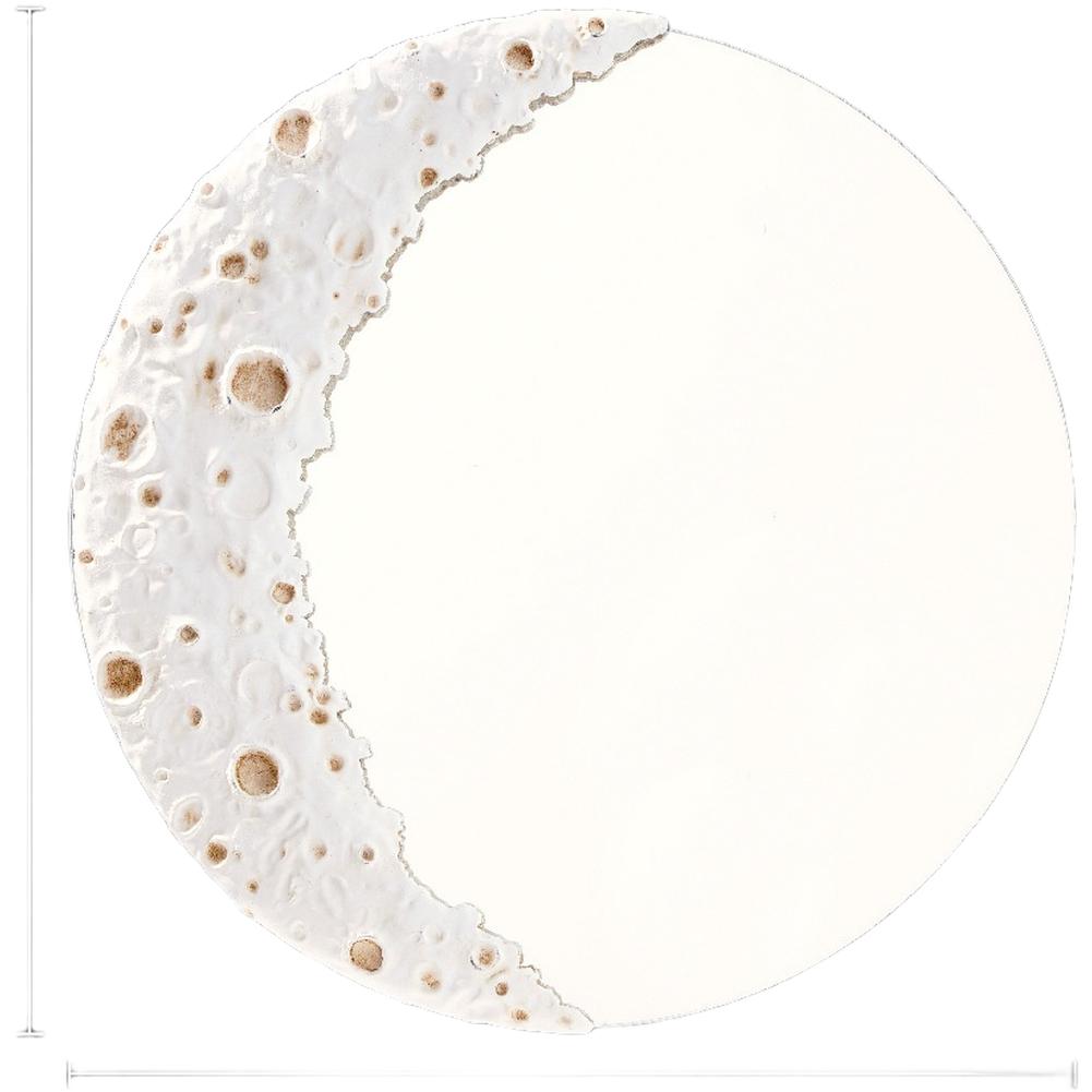 

Living Room Decor Moon Mirror Lunar Hanging Unique Resin Wall Decor Lab Silver,White,Gold Realistic Lunar Details білий