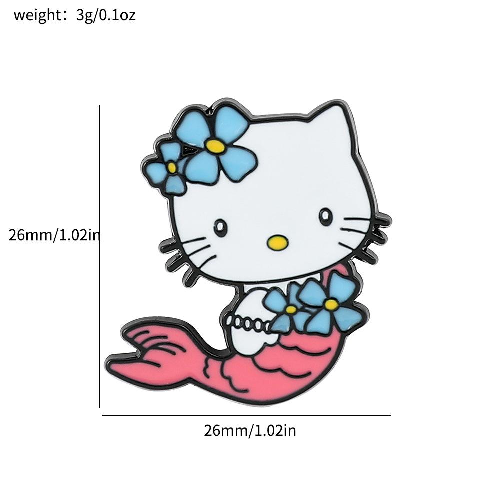 Cute Creative Personality Sanrio Brooch Pirate Pudding Dog Ragdoll Jade Cinnamon Dog Kulomi Badge