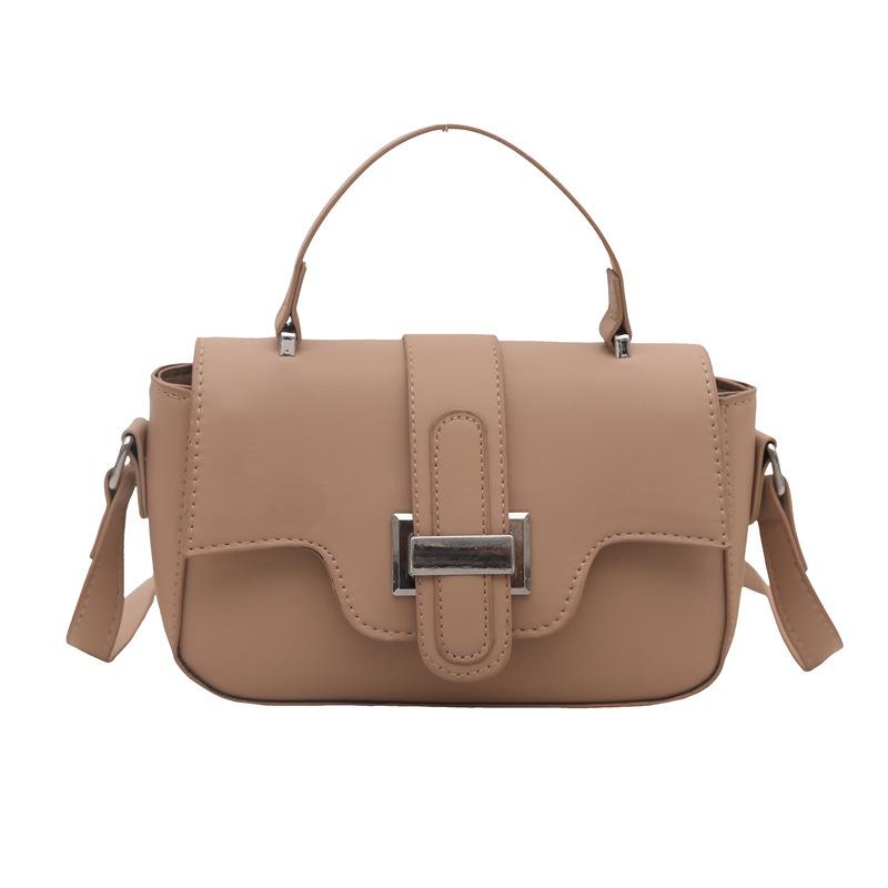 Korean Version Ins Simple and Fashionable Small Square Bag Women's 2025 New Personalized Portable Shoulder Bag Retro Commuter Messenger Bag