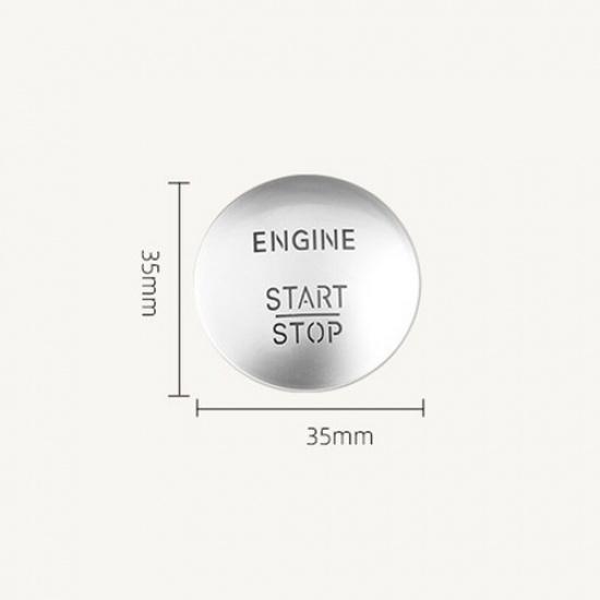 1x Ignition Switch Keyless Silver Fits For Mercedes Benz Start Stop Push Button