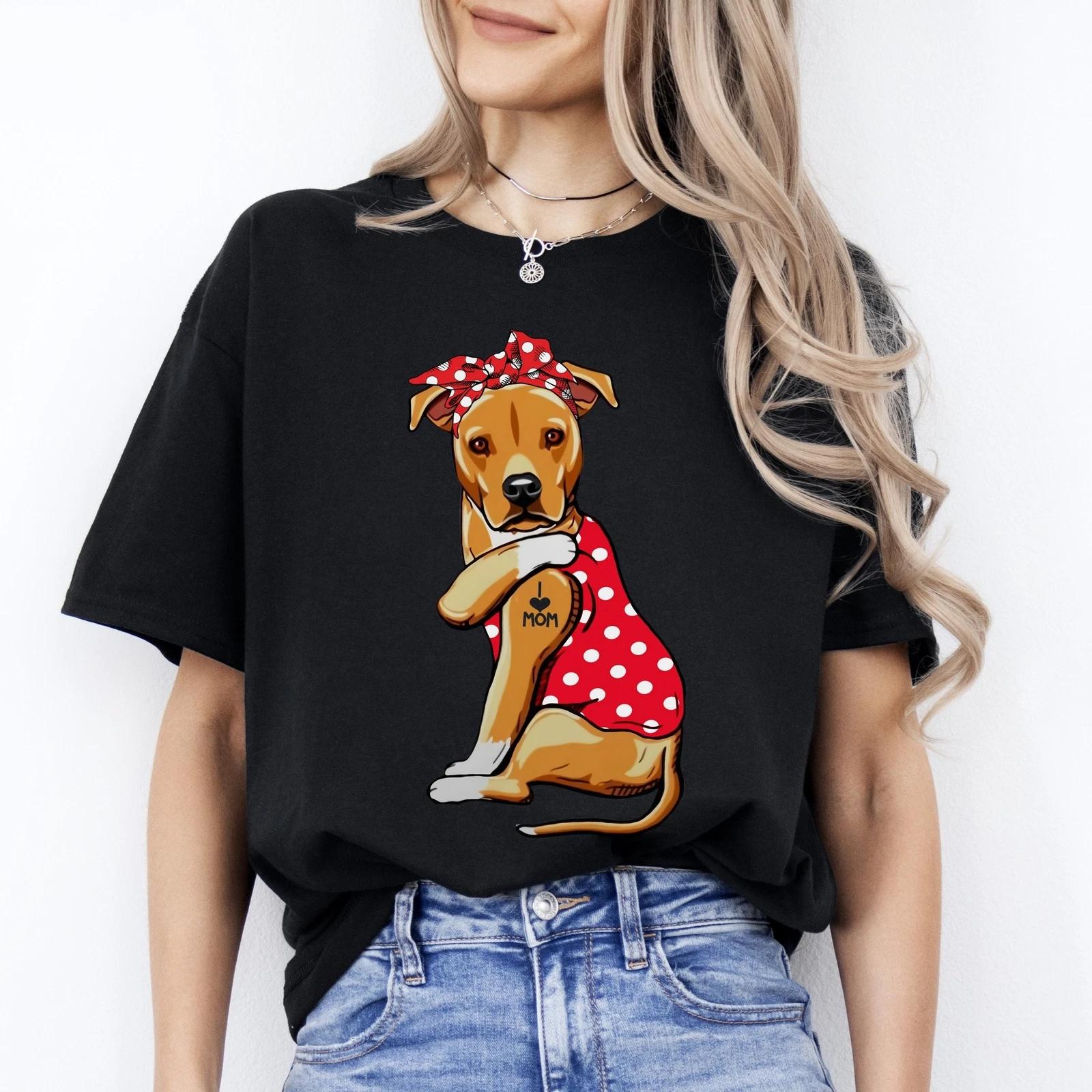 I love Labrador Retriever T-Shirt gift Labrador Dog mom Unisex tee Black Navy Da 4XL