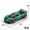 Bagged 1.36 alloy  pullback racing car toy, cool three-door alloy pullback car, stylish contrasting colors, children's toy