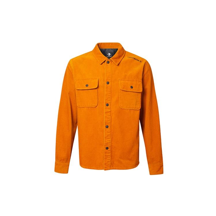 Men s Converse Sports Cargo corduroy Shirt Jacket Yellow 10019954-A02 M