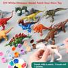 Paint Your Own Dinosaur Kit 8 White Blank Models with Paints Creative DIY Toy for Kids Fun Arts Crafts Educational Gift