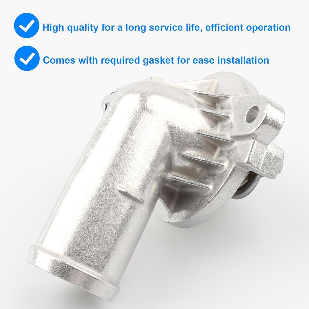 Upgrade Aluminium Thermostat Housing Assembly, Replace 902-3035HP, 9023035HP Compatible With Chrysler Dodge 3.6 3.6L - 2011- Chrysler 300, 2011-