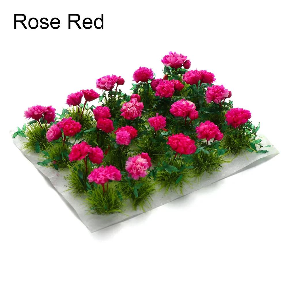 Miniature Flower Cluster Static Grass Tufts Sand Table Layout Scene Model Micro Landscape Decoration Crafts