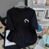 Women's 2023 Fashion Pure Cotton Loose-Fit Short-Sleeve White T-Shirt