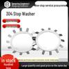 304 Stainless Steel Round Nut Locking Washer, Multi-Tooth Bearing Stop (DIN5406)