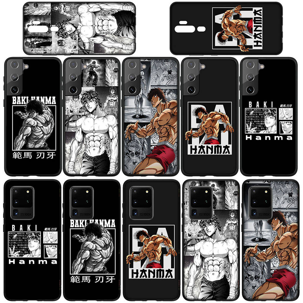 Pouzdro na telefon Samsung Galaxy S25 S24 S23 iPhone 16 15 Xiaomi Redmi Note 14 13 12 16E X 11 Pro Max OPPO Moto G54 13C 14C Huawei Anime Hanma Baki Cover