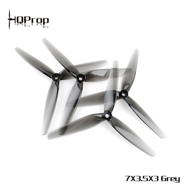 HQProp 7-inch 3-Blade Translucent Gray X8 Drone Racing Propeller 7X3.5X3