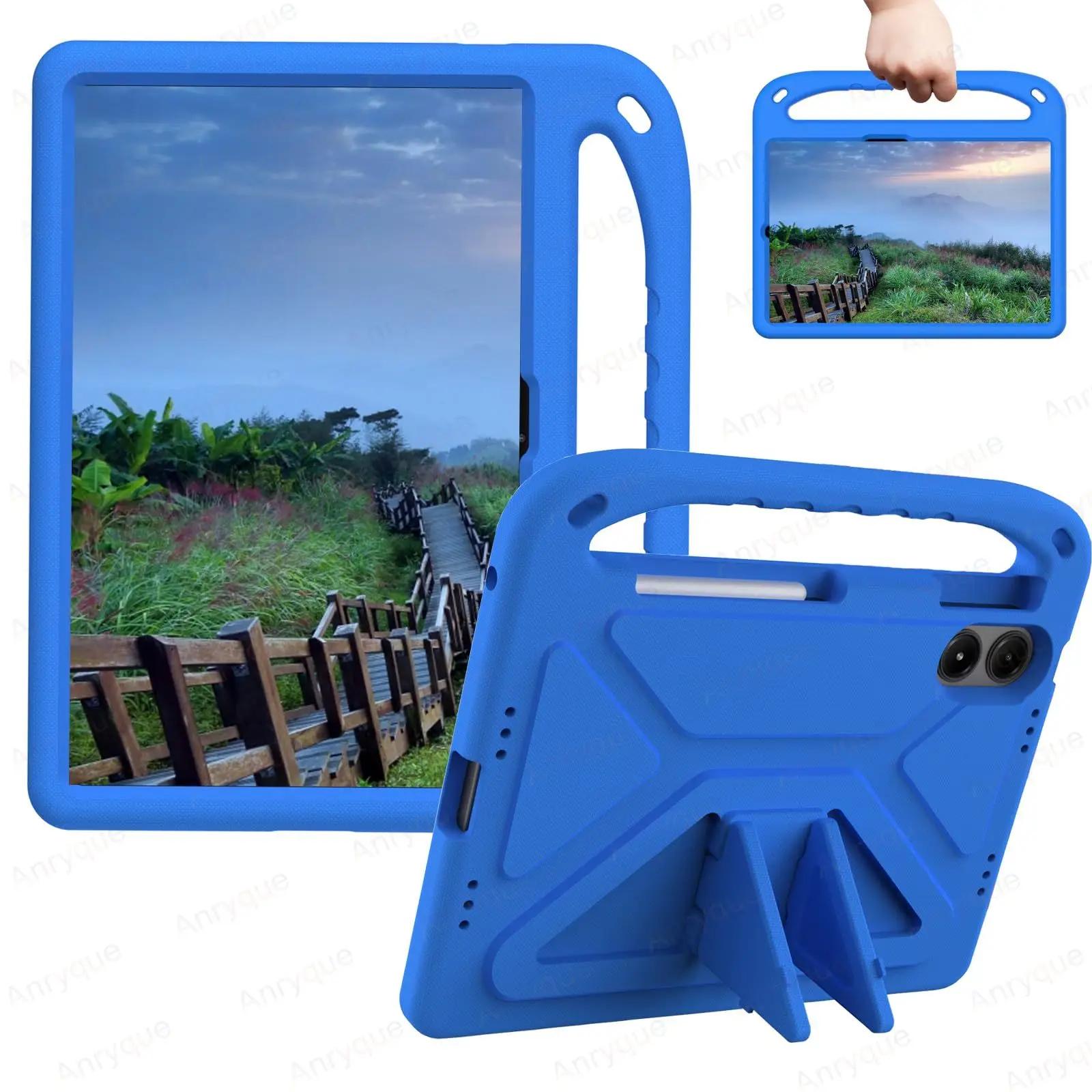 

Детский чехол EVA для Honor Pad X8a 11 дюймов 2024 с подставкой, ударопрочный, нетоксичный чехол для всего корпуса с ручкой для Honor Pad X8a (2024) 11 Honor Pad X8a 11inch синий