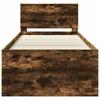 Bed Frame Smoked Oak 75 x 190 cm Particleboard