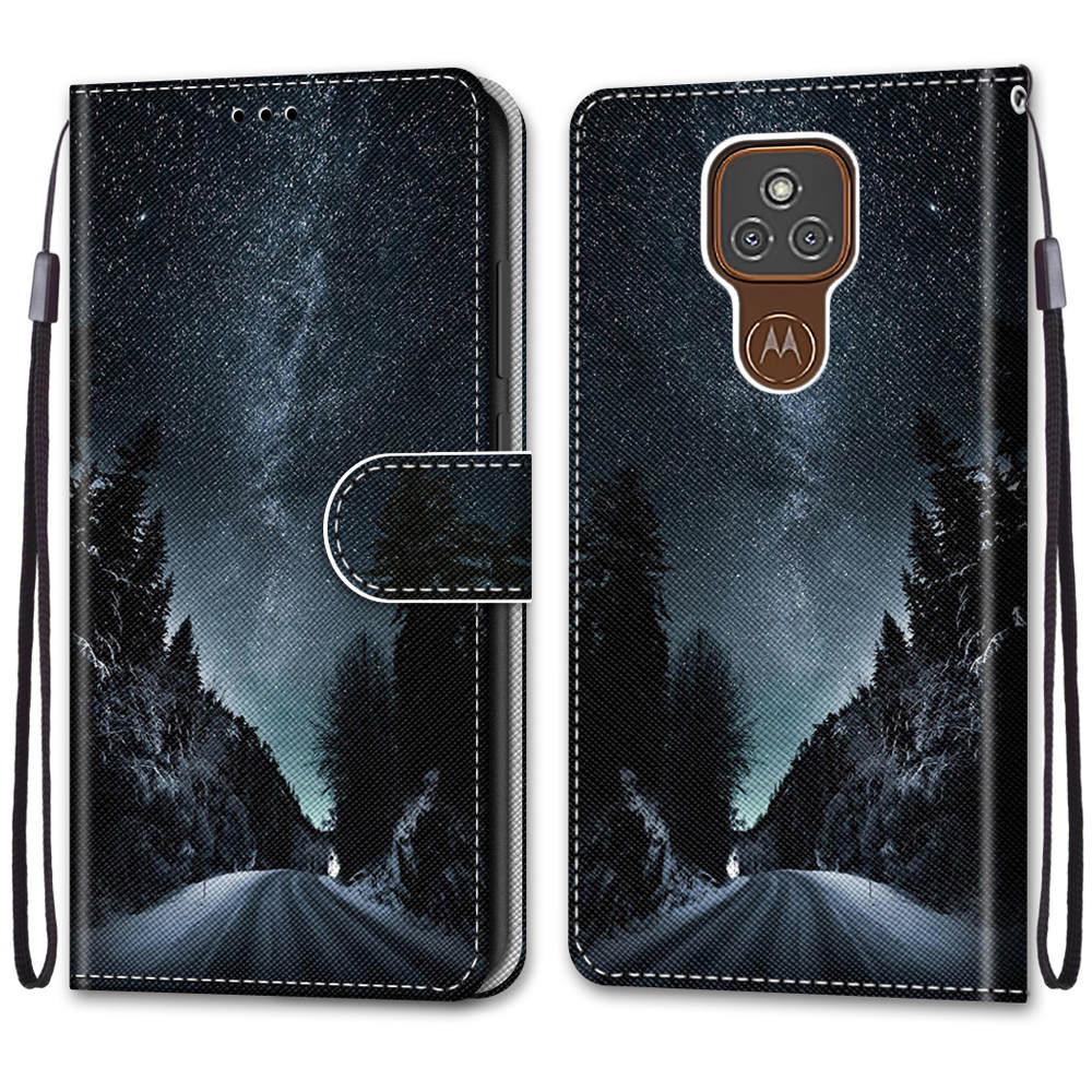 Luxury Painted Leather Case Wallet Book Style Protective Cover for Motorola Moto G85 G75 G55 G35 G34 G24 G15 G05 G84 G54 G32 G14 G13 G23 G53 E20 E30