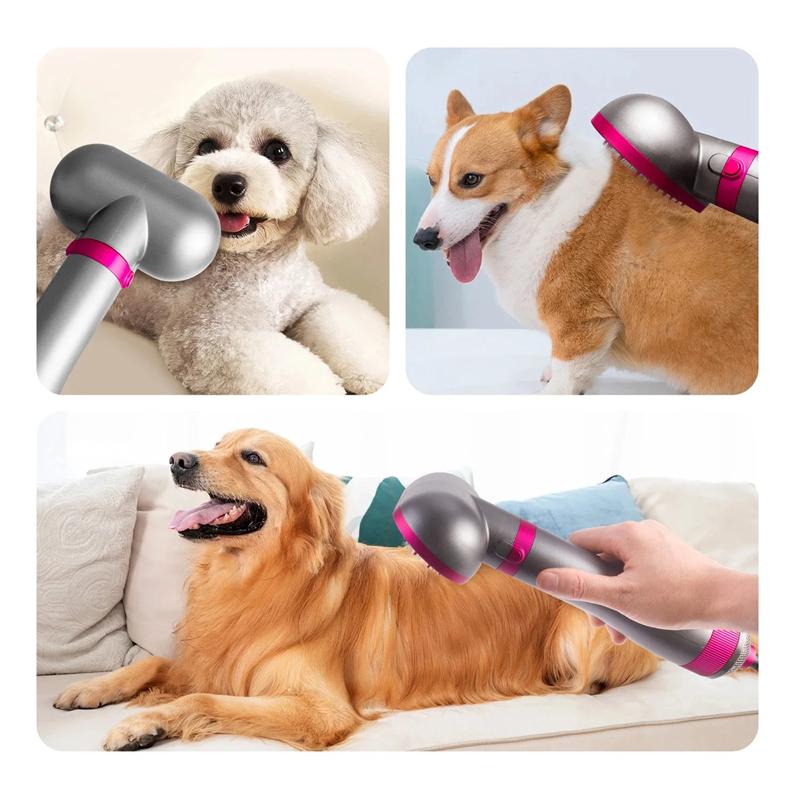 4 In1 Pet Dog Dryer Quiet Dog Hair Dryers and Comb Brush Grooming Third-Gear Constant Temperature Not Hurt Hair Water Blower