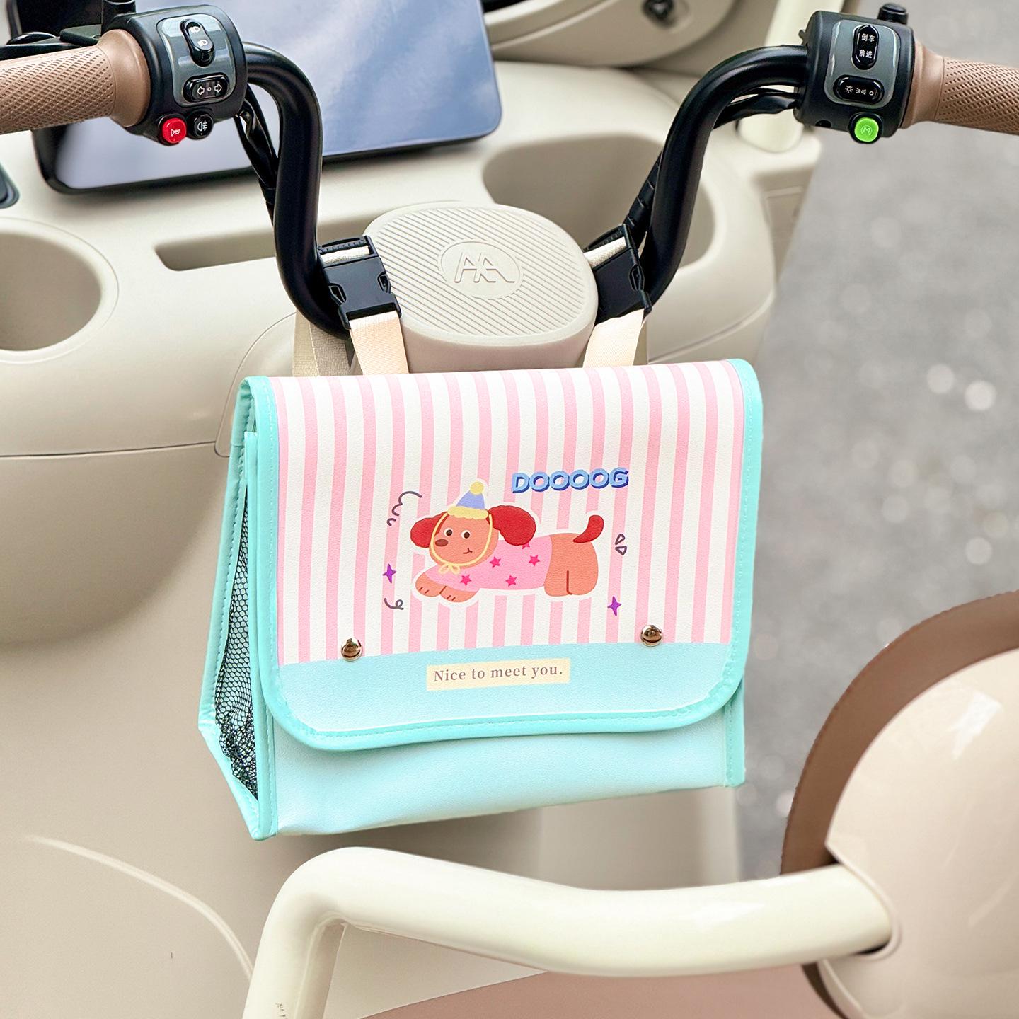 Electric Scooter Rear Storage Bag & Waterproof Front Organizer for Yadea Aima Three-Wheelers 26*22 cm