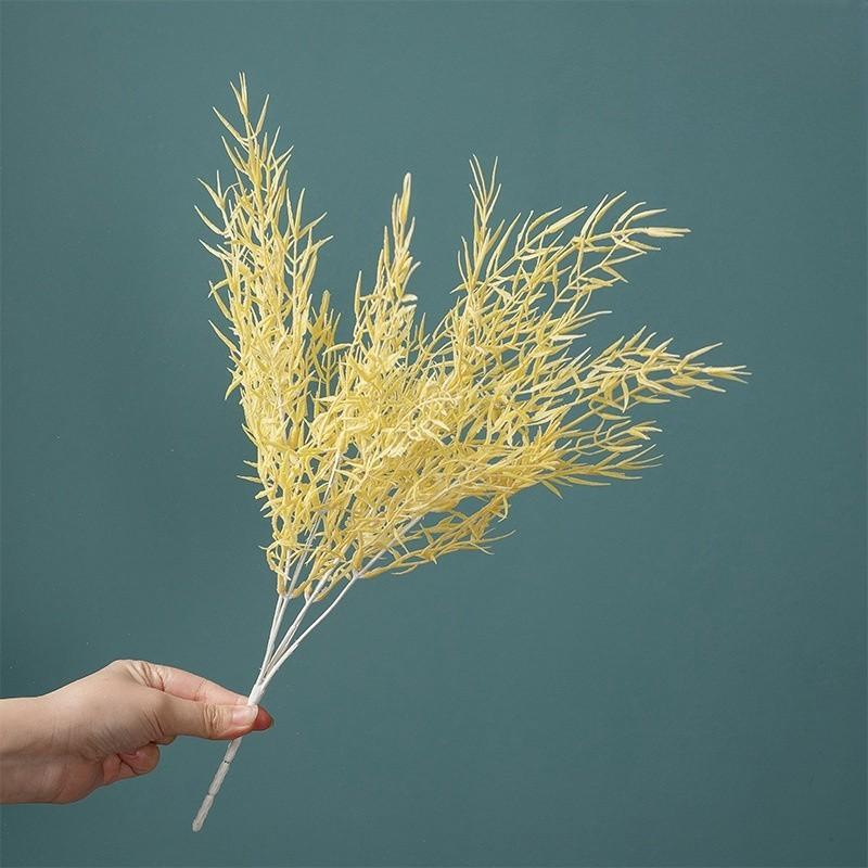 Bamboo Leaf Grass Accessories Mist Artificial Flower Home Decoration Wedding Handheld Flowers Plant Wall Fake Flowers Shooting Props