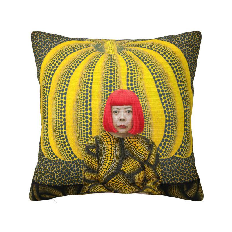 Luxury Yayoi Kusama Self Portrait Sofa Cushion Cover Polyester Throw Pillow Case Bedroom Decoration