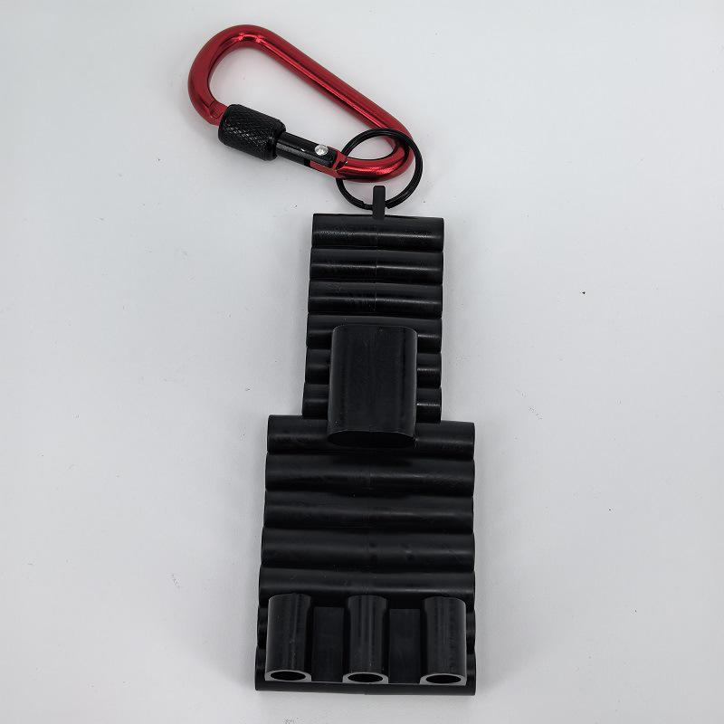 Black S2 Magnetic Sleeve Screwdriver Bit Set with Storage Strip
