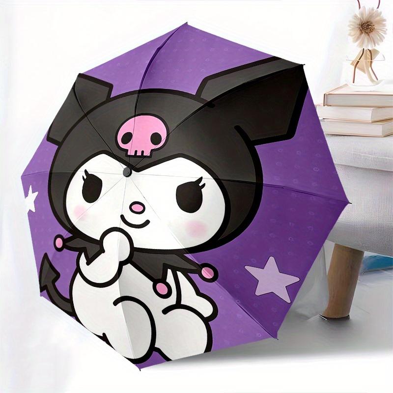 1pc Gothic Kuromi Halloween Costume Umbrella with Plastic Handle,Suitable for All Seasons Home Travel Outdoor UmbrellaSanlio026