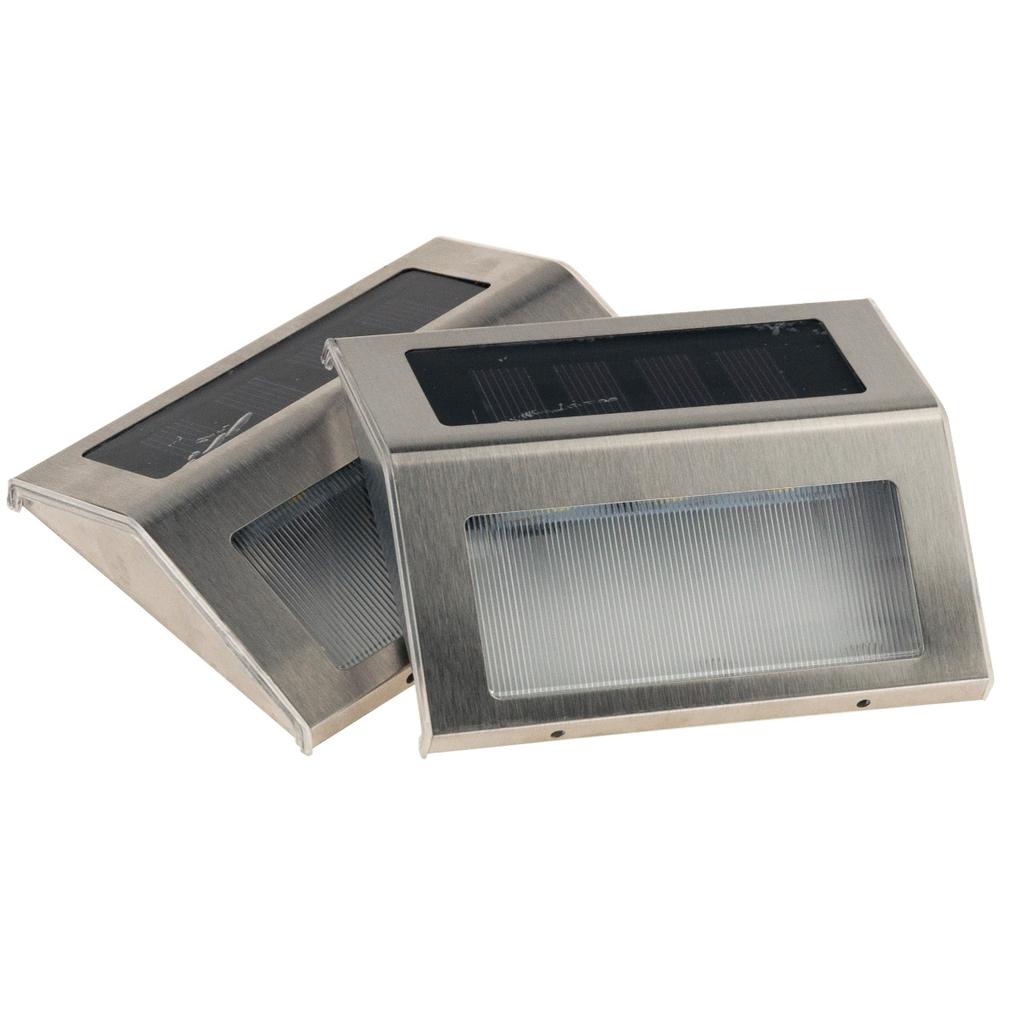 TG64419 Halogen, Solar LED Lamp, Wall Lamp 2 Pcs., Twilight Sensor, Facade Lamps