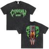 Japanese Anime Chainsaw Man Kobeni Metal Denji Tshirt Vintage Washed Manga Graphic T Shirts Unisex Couples Short Sleeve T Shirt