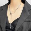 Catena Collo Multi-Strato Osso di Serpente Perla Temperamento Freddo Nicchia Versatile Collana Semplice Sfera Rotonda Personalizzata