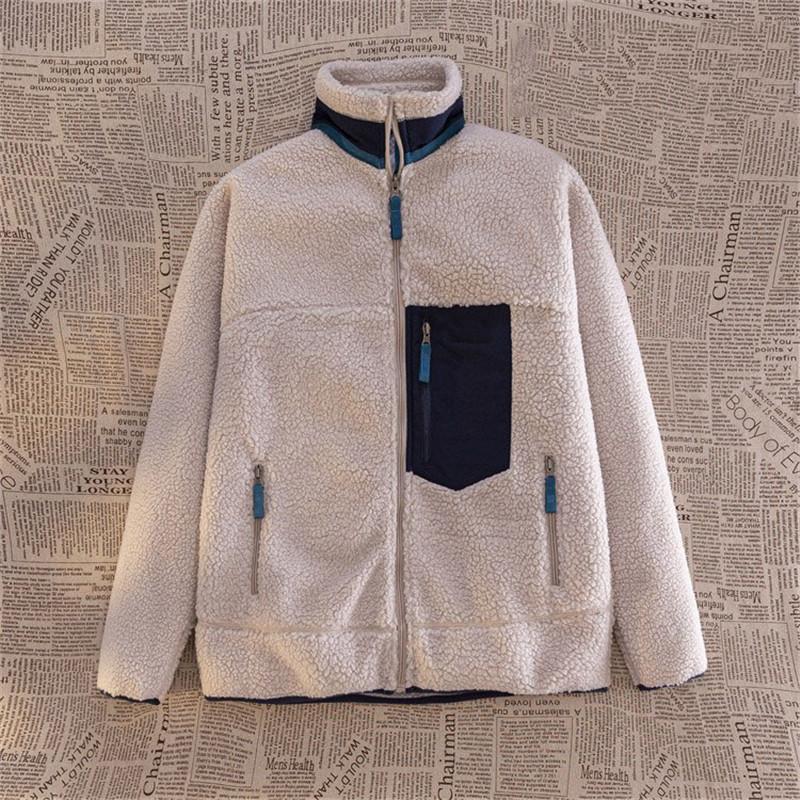 Winter Men Outdoor Sweater Lamb Fleece Submachine Jackets Down Jackets Male Windproof Coldproof Warm Comfortable Outerwear
