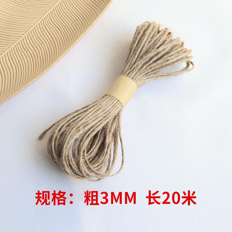 Diy Multi-Specification Decorative Hemp Rope Kraft Paper Jute Rope Christmas Decoration Bundled Hemp Rope Handmade Fine Hemp Thread