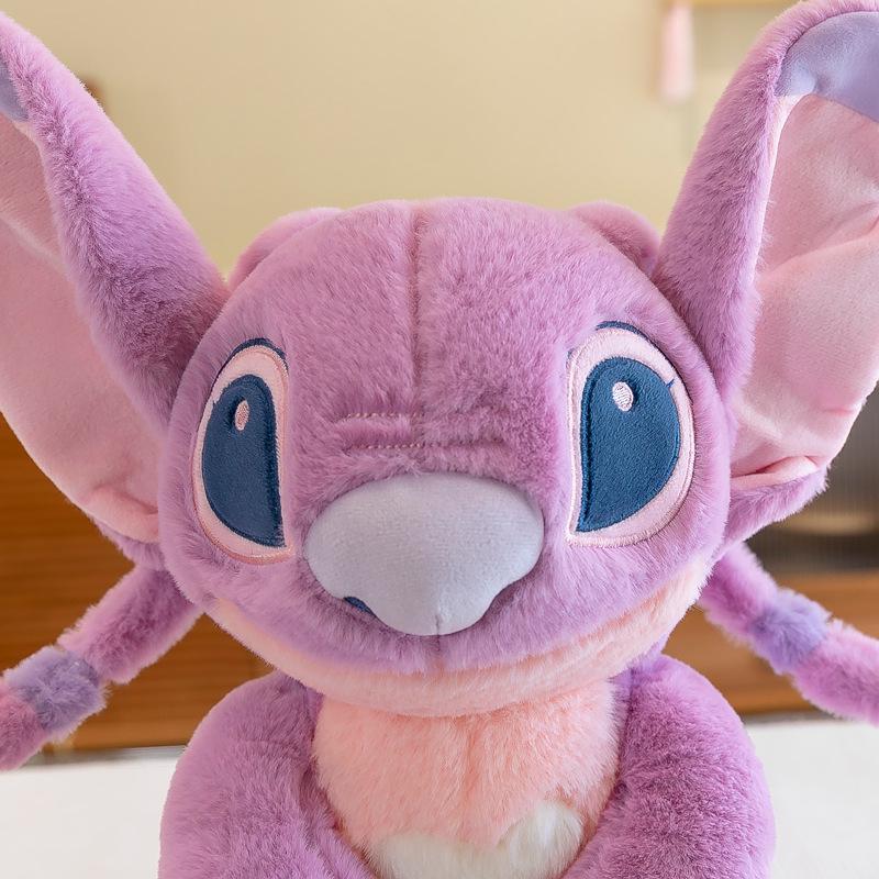 Adorable Large Pink Stitch Plush Doll - Cute Plush Toy and Sleep Companion Pillow