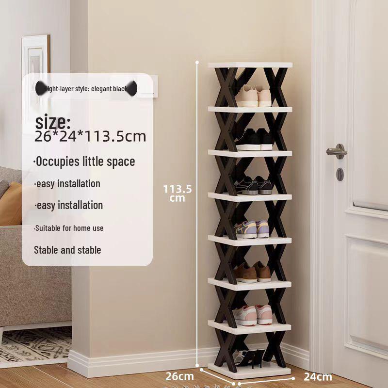 Space-Saving Dustproof Folding Shoe Rack for Narrow Entryways, Offices, or Dorms