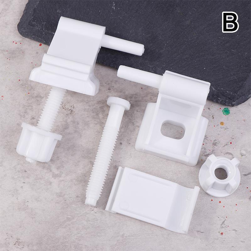 

Комплект для замены петель S-образного сиденья унитаза Пластиковые аксессуары для крышки унитаза Фиксированные винты Гайка Петли крышки унитаза Для большинства сидений унитаза