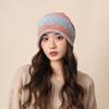 Gradient Color Knitted Stacked Hat Loose Pile Cap Simple Y2K Pullover Cap  Sports
