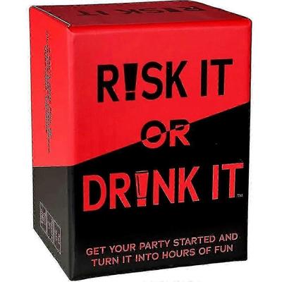 Rischia o Bevi Gioco di Festa Divertente per College Gioco di Carte Gioco da Bere Notte di Pregame Sfide Esilaranti Domande Adulto