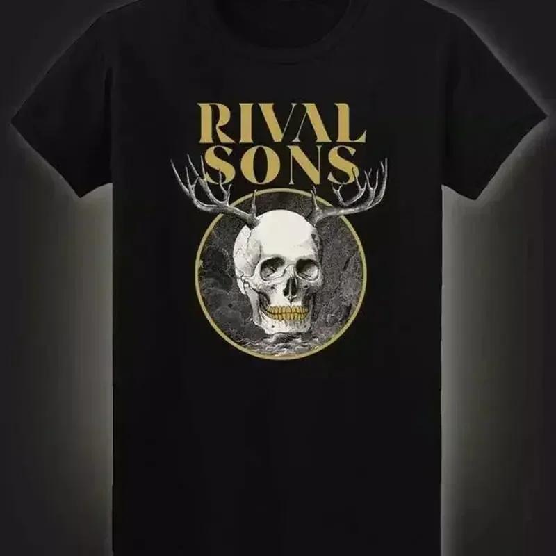 Rival Sons Band Skull For Fan Black T Shirt Full Size S 5xl