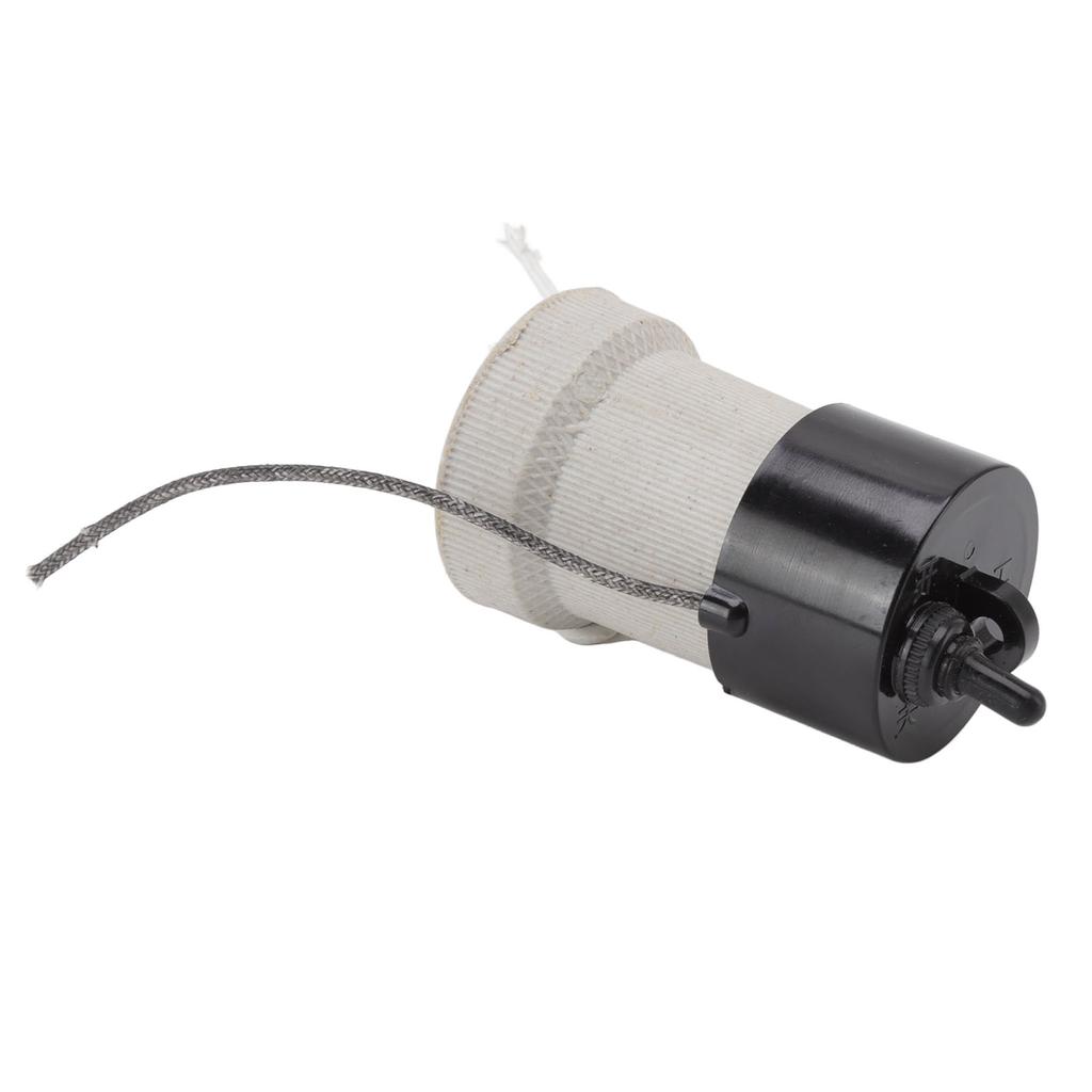 E27 Porcelain Lamp Holder Waterproof 2 Levels Adjustable Temp Heat Insulation Small Tee Heat Light