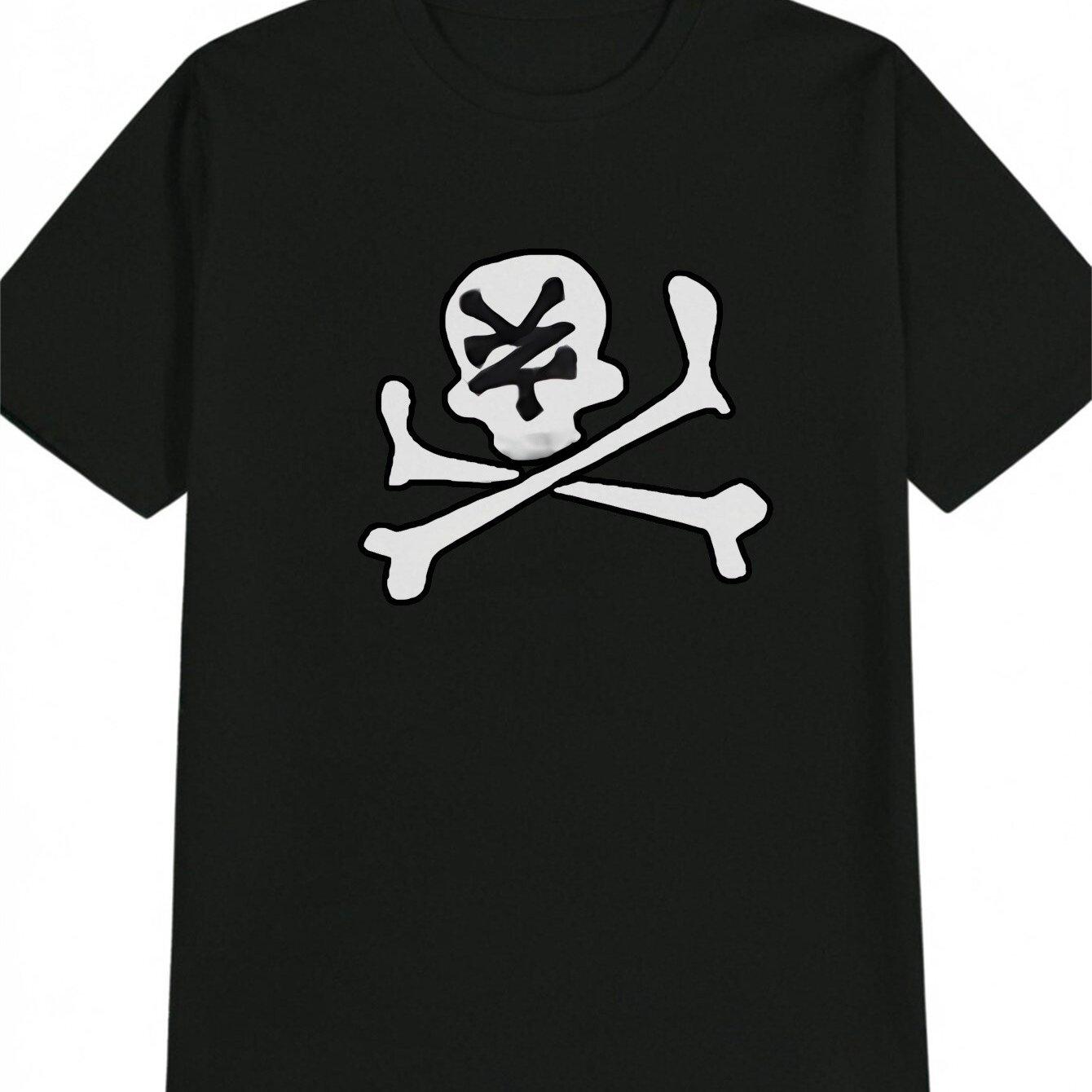 The Latest Unisexs Pure Cotton Tshirt With A Skull In 2025 Is Comfortable High Quality It Is Suitable For Beach Travel Parties S