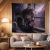 Vintage Neko Maid Anime Tapestry Soft Kawaii Aesthetic Girls Dorm Bedroom Living Room Apartment Wall Decor