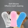Pet Teeth Sleeve Easy To Use Safety Ingredient Soft Bristles Elasticity Effective Remove Plaque Multicolor Silicone Material Pet Cleaning Sleeve Dog