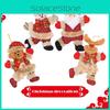 Charming Christmas Dolls Featuring Santa Snowman Elk Bear Perfect For Festive Tree Ornaments
