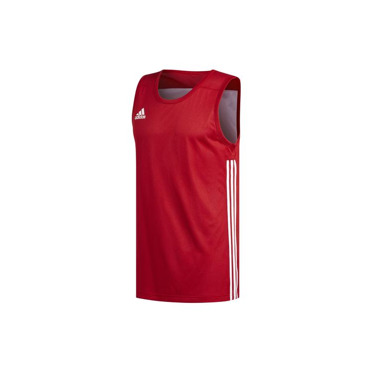

Adidas Basketball Jerseys Men s Red/White Moderate Straight Fit DY6595 XL