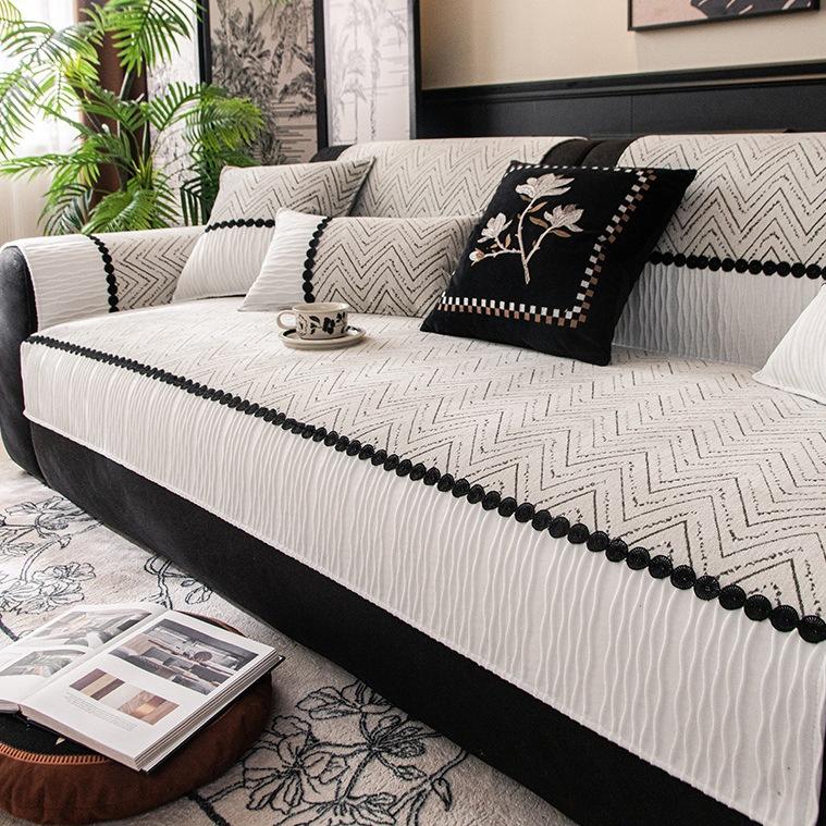 Four Seasons Universal Sofa Cushion, Simple Modern Non-slip Sofa Cushion, Washable Furniture Protector Cover, Pet Friendly Sofa Cover