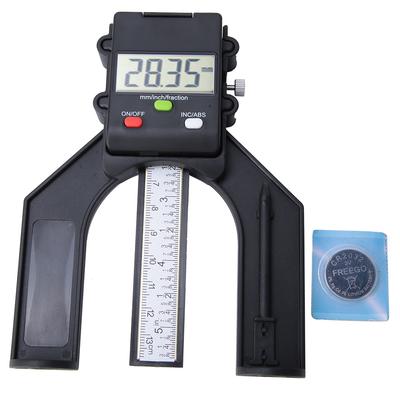 1Pcs 80mm Magnetic LCD Display Digital Depth Gauge Woodworking Hand Measuring Ruler