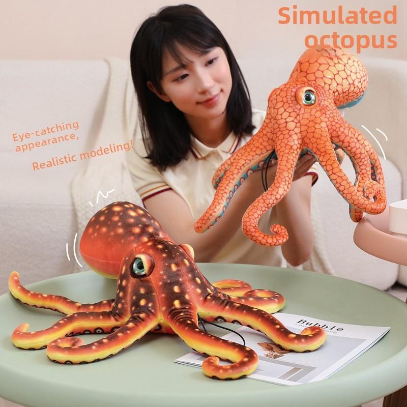 Realistisches Meeresbewohner Plüsch Oktopus Kissen Weiches Spielzeug Zum Verschenken