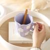 300ML Blue Cloud Hand Pinch Mug Creative Ceramic Milk Coffee Cup Irregular Tea Milk Juice Water Cup Office Student Drinking Gift