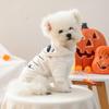 Pet Dog Costume Hoodie Small Breeds Halloween Mummy Style Two-Legged Outfit